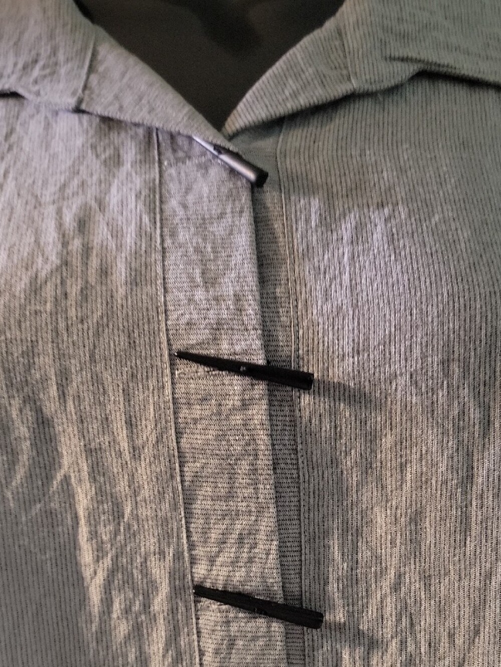 Habitat Light Gray Button-Front Tunic Top - Picture 2 of 6